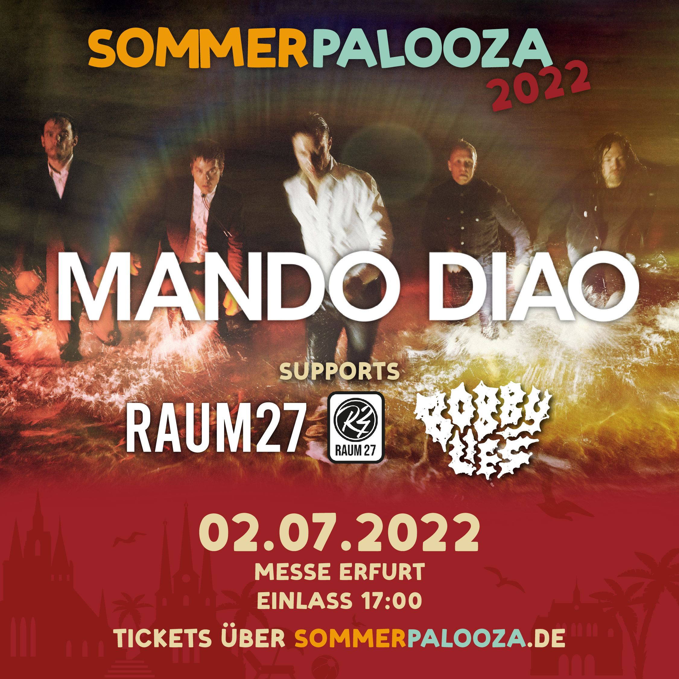 Sommerpalooza Mando Diao RAUM27 Bobby Lies Erfurt Festival